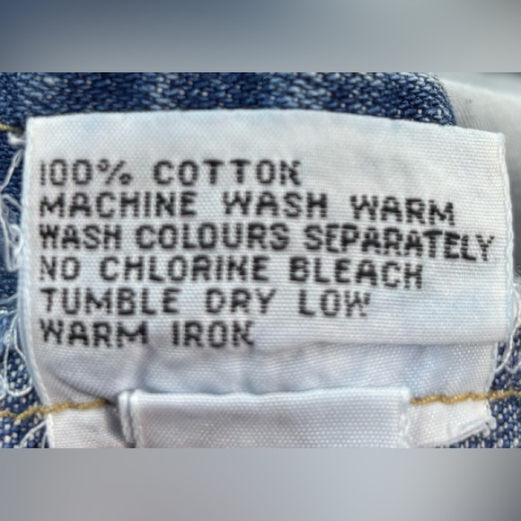 1939 Authentic Brand Denim S Denim Blue Jeans Shortalls Overalls - Picture 7 of 10